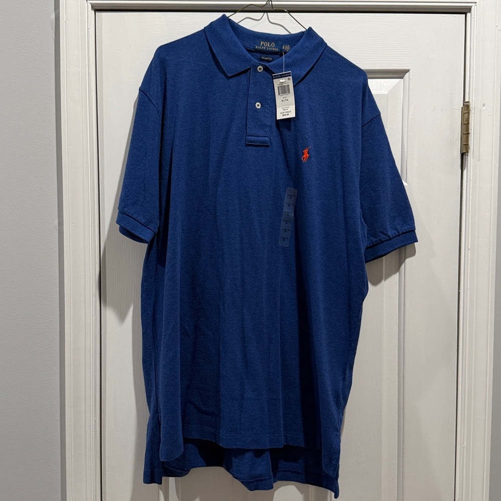 Ralph Lauren Navy Polo Shirt with Red Logo